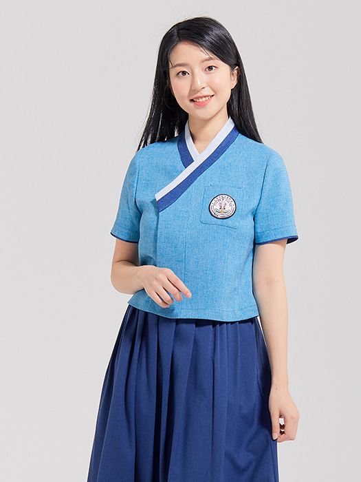 민족사관고등학교 여학생 하복 목판깃 저고리 UL22A812
